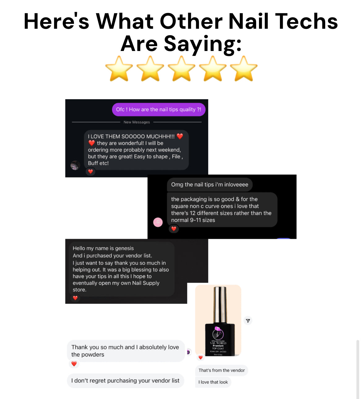 Nail Supply Vendor List