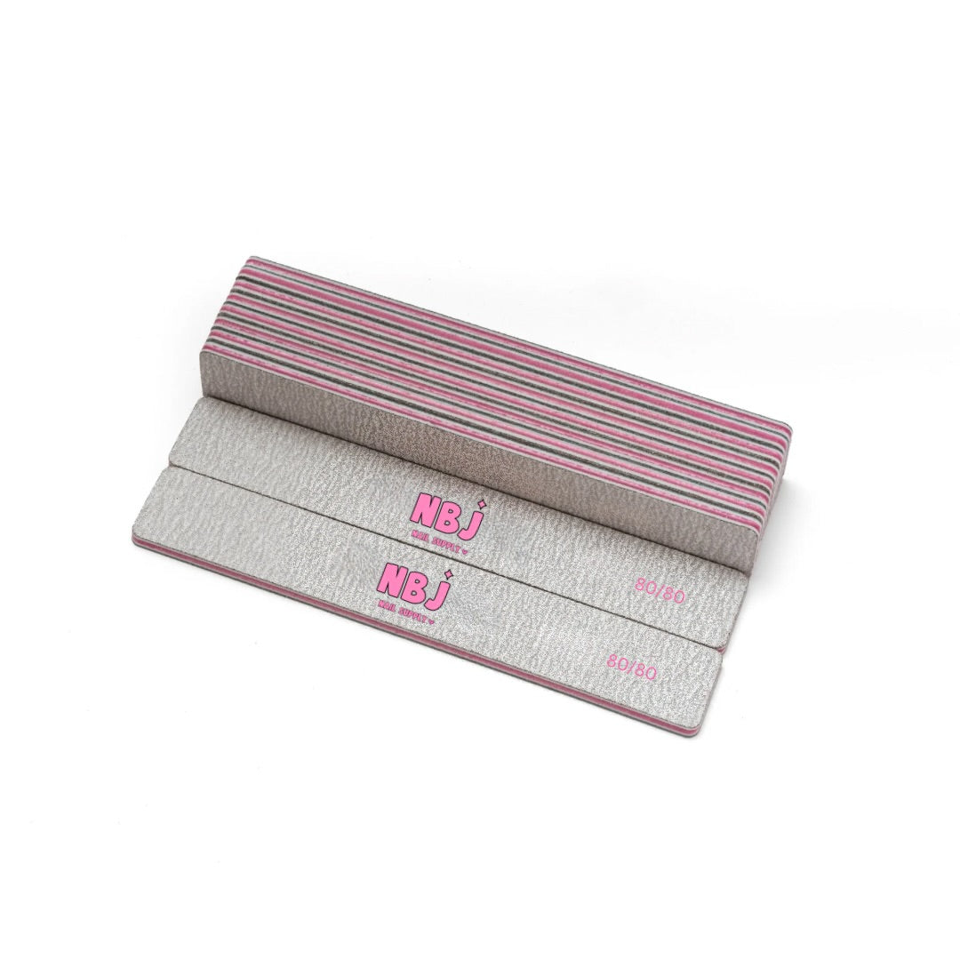 25 PCS 80/80 Grit Nail Files