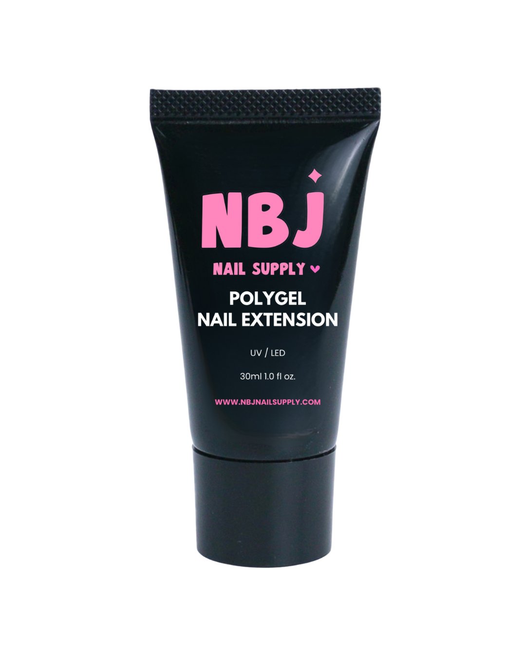 Dark Pink Polygel Nail Extension