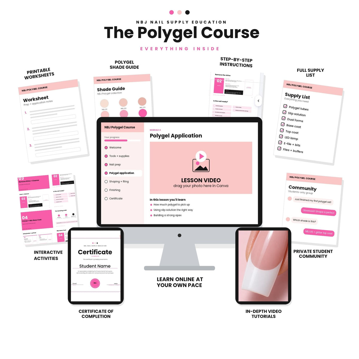 Polygel Online Nail Course