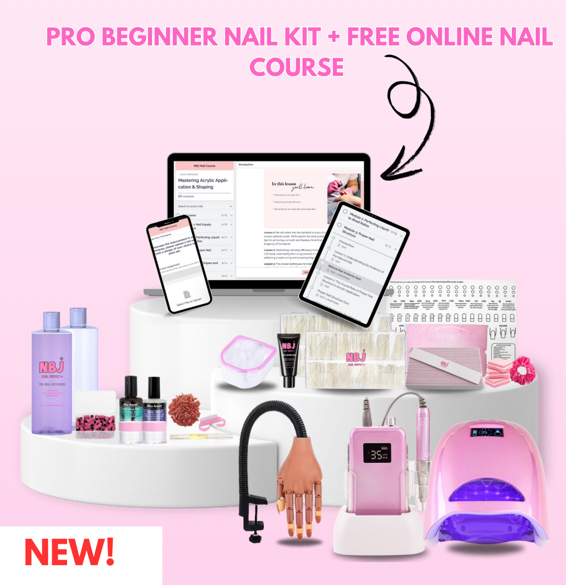 PRO Nail Kit + FREE Online Nail Course