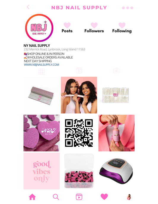 Nail Business Card Template