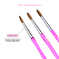 Pink acrylic nail brush (100% kolinsky)