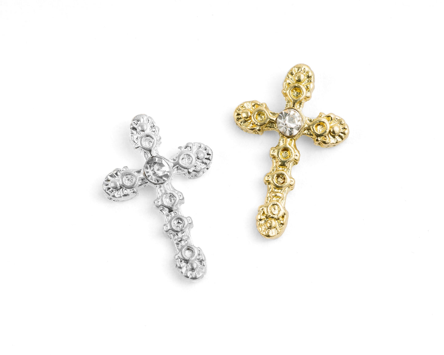 BULK Shiny Cross Nail Charm