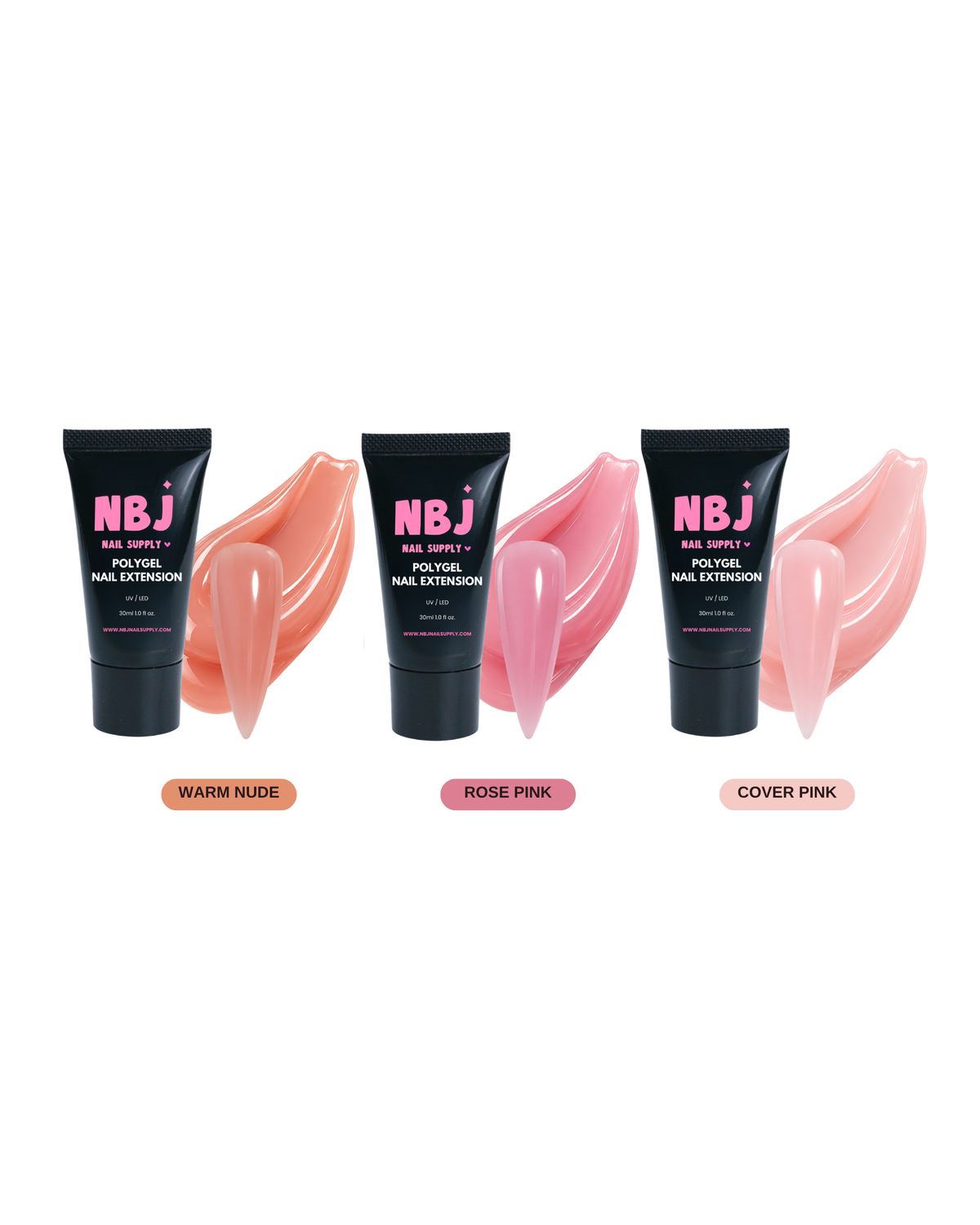 Polygel Nail Extension Bundle (3)
