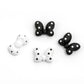 Black & White Bow Nail Charms (8 PCS)